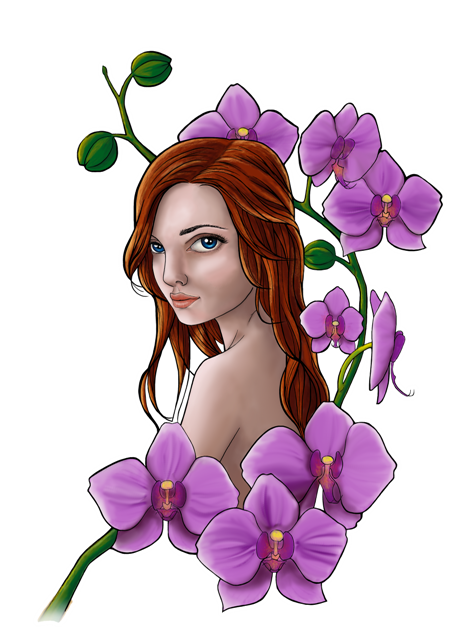 girl-in-orchids